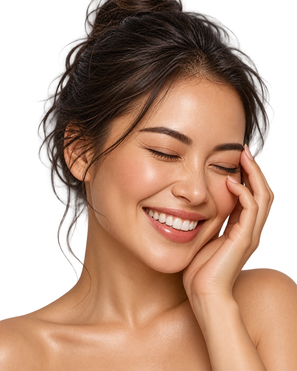 Woman with radiant skin