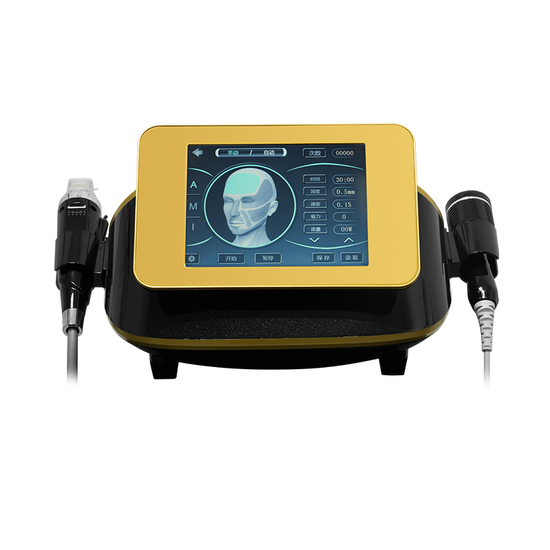 2 IN 1 Gold Microneedle RF Machine with Ice Hammer