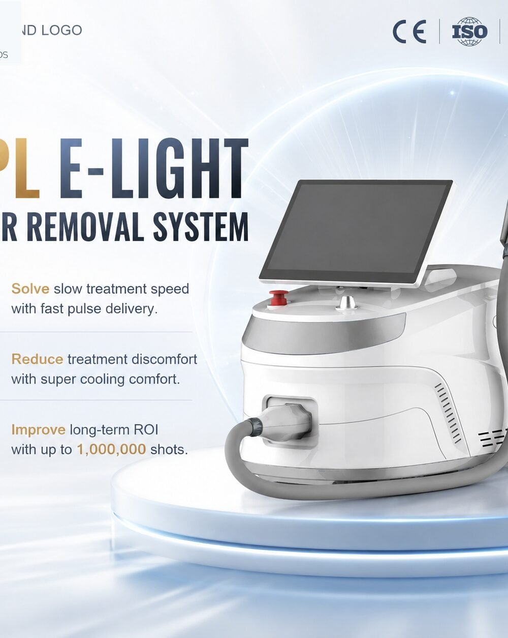 2026 Painless Permanent IPL RF Hair Removal Machine Intense Pulsed 530nm Desktop Quartz Lamp 420-1200nm Professional Beauty