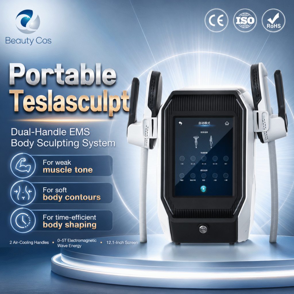 2026 Desktop Tesla Treatment Stimulator Neo RF Sculpting Machine Skin Tightening Fat Burning Muscle Building Weight Loss Body