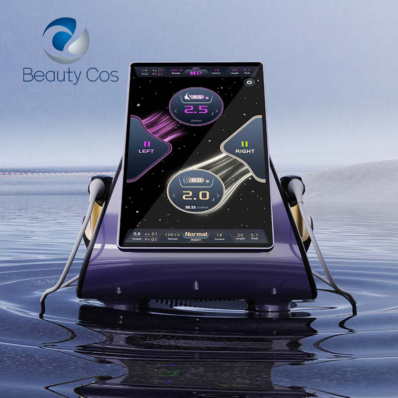12D MAX PLUS Bidirectional Superpulse Ultrasound Machine For Face Body Intimate Skin Tightening With Dual Handle
