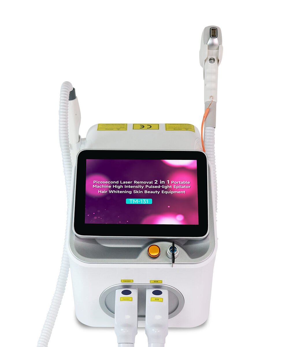 2 In 1 Pico Laser And Diode Laser Hair Removal Device With 1064nm 532nm 755nm 808nm For Tattoo Removal And Skin Whitening