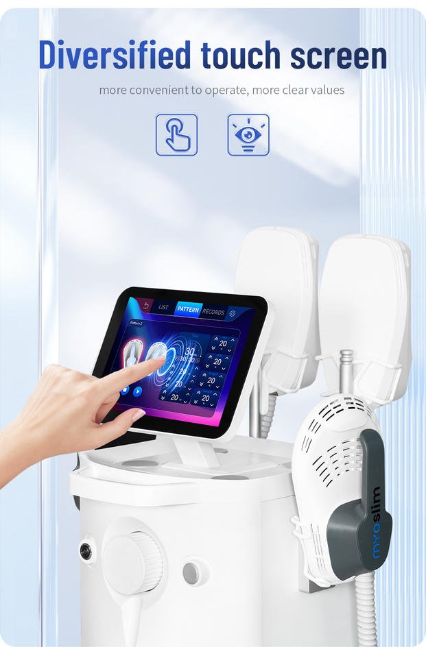 EMS Standing Muscle Stimulator Touch Screen Display Waterproof ABS Material Muscle Building Firming Weight Loss Face Pore - Image 3