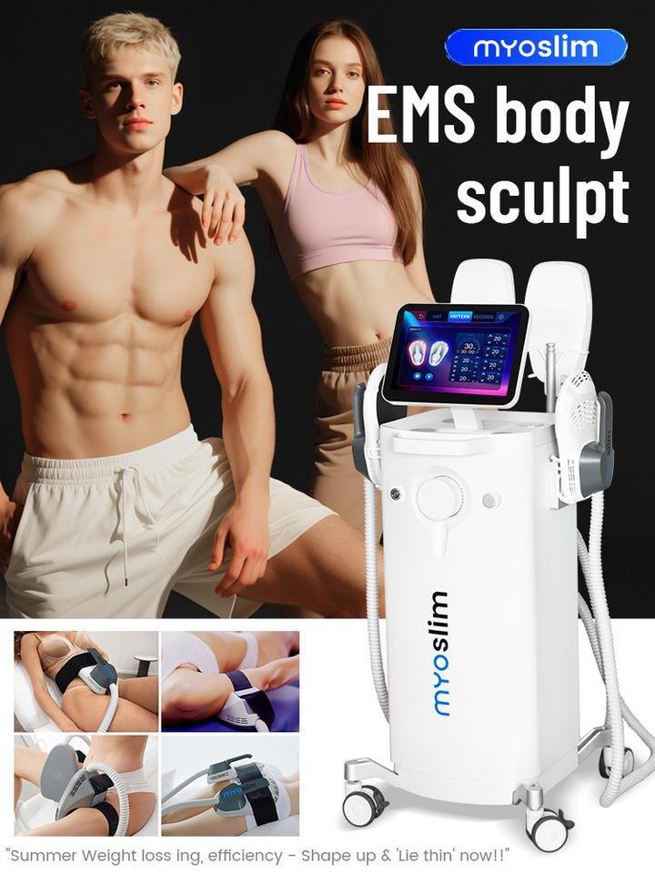 EMS Standing Muscle Stimulator Touch Screen Display Waterproof ABS Material Muscle Building Firming Weight Loss Face Pore - Image 4