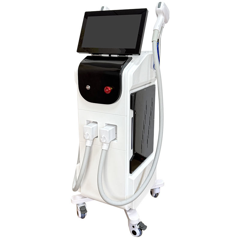 Professional Triple Wavelength Diode Laser Hair Removal Machine 2 Handles Singles Automatic Modes For Spas Studios