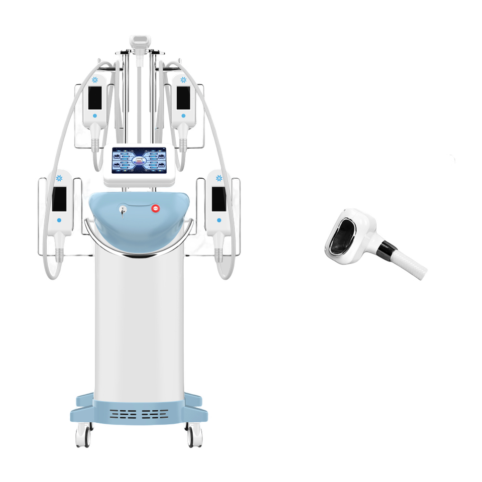 360 Degree Vacuum Cryo Therapy Body Sculpt Cooltech Fat Freeze Slimming Double Chin Removal Machine With 5 Handle Cryo Lipolysis