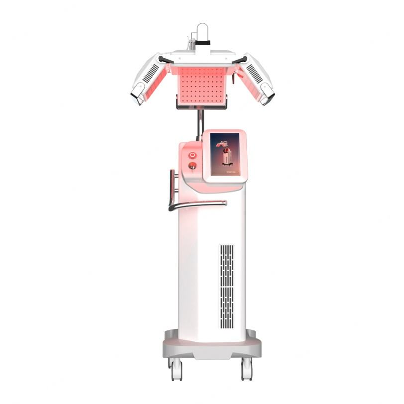 Professional 660nm Diode Laser Hair Growth Therapy Machine 4 Panels LLLT Scalp Hair Follicle Care for Salons Beauty