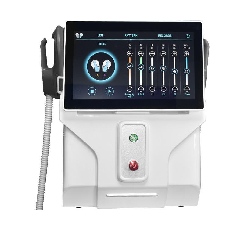 Professional EMS Body Sculpt Machine 2 To 5 Handles 8500 W 18 Tesla 200 Hz Touch Screen For Spas And Beauty Studios
